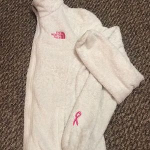 Zip up jacket for breast cancer awareness